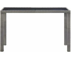 Sodo stalas, antracito spalvos, 123x60x74cm, poliratanas