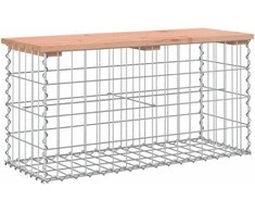 Sodo suoliukas, 83x31,5x42cm, douglas eglė, gabiono dizaino