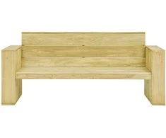 Sodo suoliukas su antracito pagalvėlėmis, 179cm, pušis