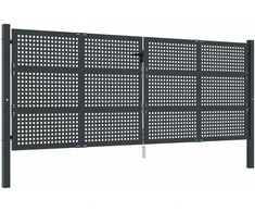 Sodo vartai, antracito spalvos, 400x175cm, plienas