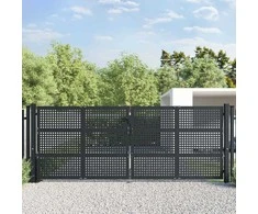 Sodo vartai, antracito spalvos, 400x175cm, plienas
