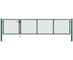 Sodo vartai, žalios sp., 350x75cm, plienas
