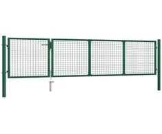 Sodo vartai, žalios sp., 350x75cm, plienas