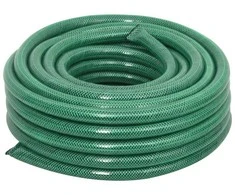 Sodo žarna su tvirtinimo detalėmis, žalia, 0,75", 100m, PVC