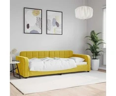 Lova Sofa, geltonos spalvos, 80x200cm, aksomas