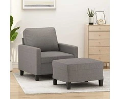 Sofa Krėslas su pakoja, taupe spalvos, 60cm, audinys