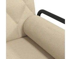 Sofa-lova su porankiais, kreminės spalvos, audinys