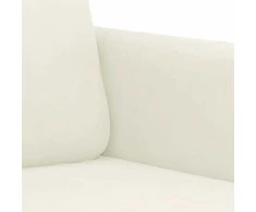 Sofa Sofos komplektas, 2 dalių, kreminės spalvos, aksomas