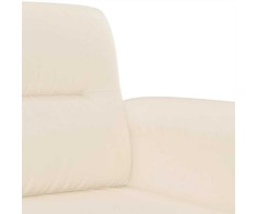 Sofa Sofos komplektas su pagalvėlėmis, 2 dalių, smėlio, audinys