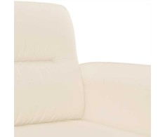 Sofa Sofos komplektas su pagalvėlėmis, 3 dalių, smėlio, audinys
