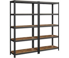 Songmics 2 stovinčių lentynų komplektas 180 cm aukščio
