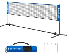 Songmics Badmintono tinklas 3 m mėlynos spalvos