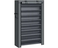 Songmics Batų stovas su dangčiu 88 cm Pilka