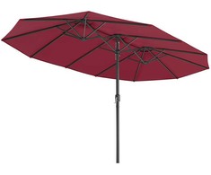 Songmics Dvigubas skėtis 460 x 270 cm su rankenėle ir apsauga nuo UV spindulių