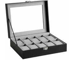 Songmics Elegantiška laikrodžių dėžutė 10 laikrodžių