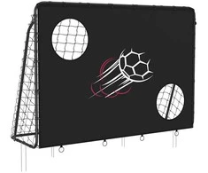 Songmics Futbolo vartai vaikams juodos spalvos