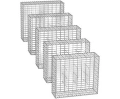 Songmics Gabionų krepšiai su 5 x 10 cm akių dydžiu, 5 vnt.