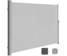 Songmics Išskleidžiama 160 x 350 cm šoninė markizė balkonui
