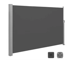 Songmics Išskleidžiama 160 x 450 cm šoninė markizė balkonui
