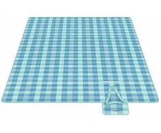 Songmics Pikniko antklodė 300 x 200 cm vandeniui atspari žalia-mėlyna