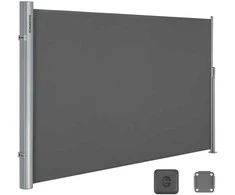 Songmics Šoninė markizė 160 x 300 cm antracito spalvos