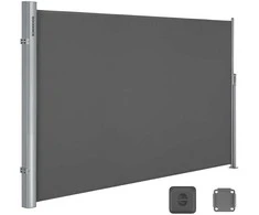 Songmics Šoninė markizė 160 x 350 cm antracito spalvos