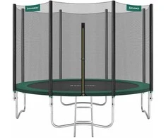Songmics Trampolin Ø 366 cm juodas-grün
