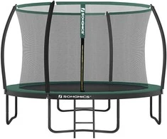 Songmics Trampolin juodas-dunkelgrün
