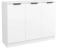 Šoninė spintelė, baltos spalvos, 90,5x30x70cm, apdirbta mediena