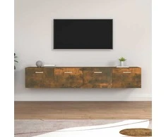 Spintelės, 2vnt., dūminio ąžuolo, 100x36,5x35cm, mediena
