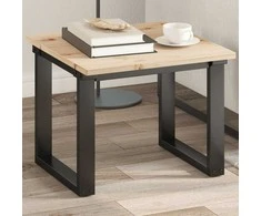 Stalviršis, 50x50x1,7cm, pušies medienos masyvas, kvadratinis