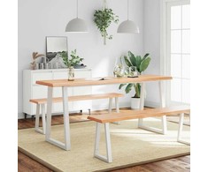 Stalviršis, šviesiai rudas, 180x60x(2-4) cm, medienos masyvas