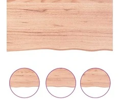Stalviršis, šviesiai rudas, 200x50x(2-4) cm, medienos masyvas