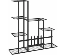 Stovas augalams, juodos spalvos, 94,5x25x88cm, metalas