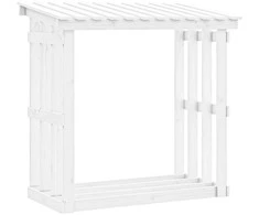 Stovas malkoms, baltas, 108x64,5x109cm, pušies medienos masyvas
