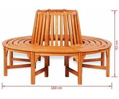 Suoliukas aplink medį, Ø 160 cm, mediena