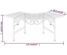 Suoliukas aplink medį, juodos spalvos, 113cm, plienas