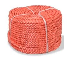 Susukta virvė, oranžinė, 500m, polipropilenas, 10mm