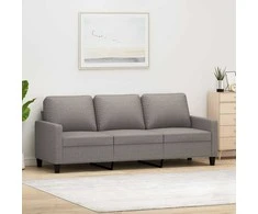 Trivietė sofa, taupe spalvos, 180cm, audinys