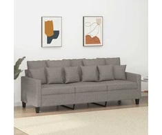 Trivietė sofa, taupe spalvos, 180cm, audinys
