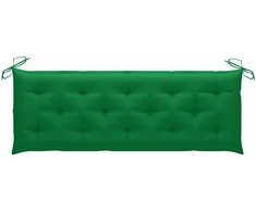 Trivietis sodo suoliukas su pagalvėle, 150cm, eukalipto masyvas