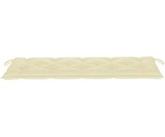 Trivietis sodo suoliukas su pagalvėle, 150cm, eukalipto masyvas