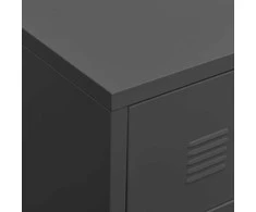 TV staliukas Televizoriaus spintelė, antracito spalvos, 105x35x42cm, metalas