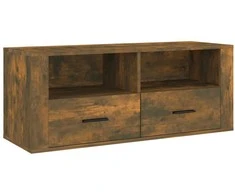 TV staliukas Televizoriaus spintelė, dūminio ąžuolo, 100x35x40cm, mediena