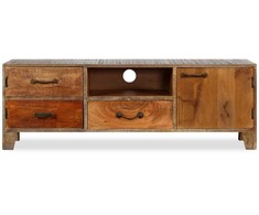TV staliukas Televizoriaus spintelė, mediena, vint. stil., 118x30x40cm