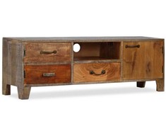 TV staliukas Televizoriaus spintelė, mediena, vint. stil., 118x30x40cm