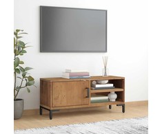 TV staliukas Televizoriaus spintelė, ruda, 90x30x40cm, pušies masyvas