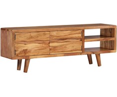 TV staliukas TV spintelė, akac. med. su išdrožin. durel., 117x30x40cm