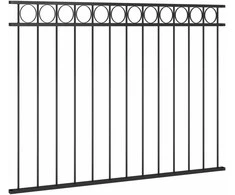 Tvoros segmentas, juodos spalvos, 1,7x1,2m, plienas