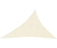 Uždanga nuo saulės, kreminės spalvos, 3x4x5m, HDPE, 160g/m²